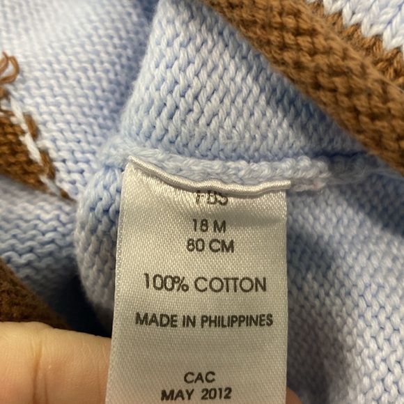 Zubels Football Cotton Knit Handmade Sweater Zub24 |Size 18 mth - Picture 10 of 10